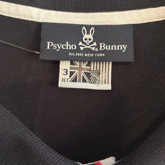 🌺Psycho Bunny Black and Red Polo Shirt Classic Design - Picture 3 of 7